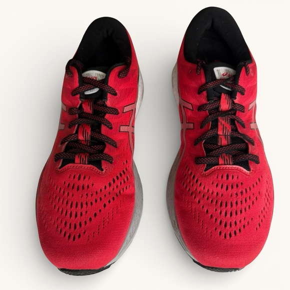 ASICS Gel Kayano Athletic Running Training Walking Sz 9.5 Red Lace Up Sneakers - Picture 2 of 10